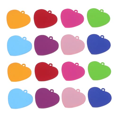 Housoutil 24 Stück Teiliges Edelstahl Herz Dog Tag Bunte Blanko Anhänger für DIY Gravur Robuste Namensschilder Halskette Vielseitig für Schmuckherstellung Personalisierte Hundemarken Gravur Housoutil 24 Stück Teiliges Edelstahl Herz Dog Tag Bunte Blanko Anhänger für DIY Gravur Robuste Namensschilder Halskette Vielseitig für Schmuckherstellung Personalisierte Hundemarken Gravur von Housoutil
