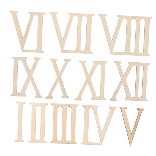 Housoutil 24 Stück Teiliges Hölzerne Römische Ziffern zum Bemalen DIY Holzdekoration für Zuhause Stabile Glatte Oberfläche für Bastelprojekte und Handgemachte Ornamente Housoutil 24 Stück Teiliges Hölzerne Römische Ziffern zum Bemalen DIY Holzdekoration für Zuhause Stabile Glatte Oberfläche für Bastelprojekte und Handgemachte Ornamente von Housoutil