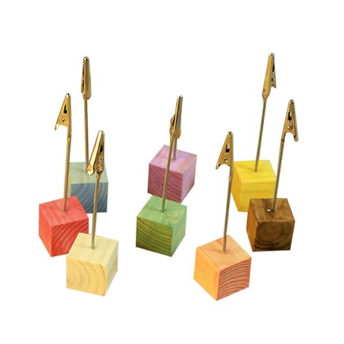 Housoutil 24 Stück Teiliges Memo Clip Halter mit Stabilem Metallclip und Farbigem Holzwürfel Langlebiger Notizhalter für Fotos Karten und Nachrichten für Schreibtisch Büro und Zuhause Housoutil 24 Stück Teiliges Memo Clip Halter mit Stabilem Metallclip und Farbigem Holzwürfel Langlebiger Notizhalter für Fotos Karten und Nachrichten für Schreibtisch Büro und Zuhause von Housoutil