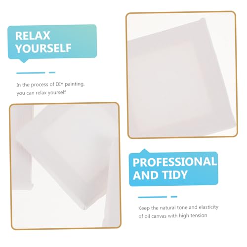 Housoutil 24 Stück Teiliges Mini Ölmalerei Leinwandpaneele Baumwoll-leinwand DIY Malplatten für Acrylfarben Öl Aquarellmalerei Stabile Malunterlage für Künstler Anfänger und Hobby von Housoutil