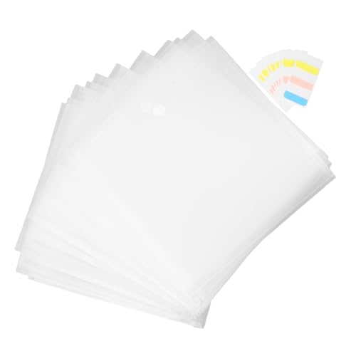 Housoutil 24 Stück Teiliges Transparente Dateiordner mit Schützendem Deckel und Sicherem Verschluss Vielseitiger Craft Paper Organizer für Büro Scrapbooking und Papieraufbewahrung zu Hause von Housoutil