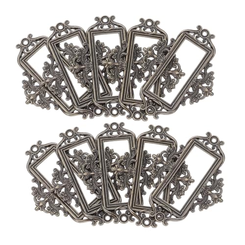 Housoutil 24 Stück Teiliges Vintage Metall Etikettenhalter Antike Schubladenbeschriftungsrahmen für Büro Aktenschränke Robuste Metall Rahmen für Klare Kennzeichnung und Effiziente von Housoutil