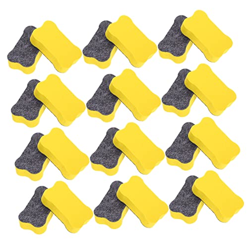 Housoutil 24 Stück Whiteboard-radierer Tafelreiniger Wischer Gummi-radiergummis Kreide Trockener Radiergummi Magnetische Whiteboard-trockenlöscher Tafellöscher Aus Filz Eva-filztuch Yellow Housoutil 24 Stück Whiteboard-radierer Tafelreiniger Wischer Gummi-radiergummis Kreide Trockener Radiergummi Magnetische Whiteboard-trockenlöscher Tafellöscher Aus Filz Eva-filztuch Yellow von Housoutil