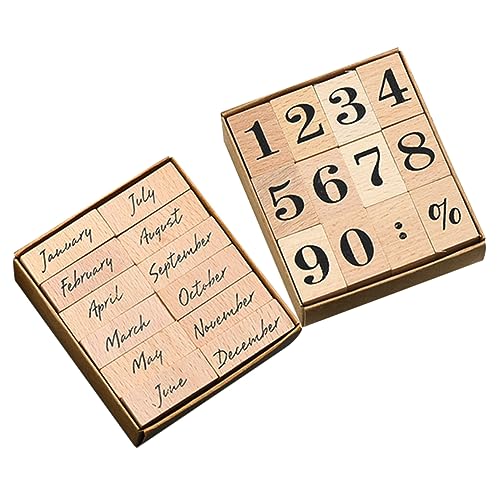 Housoutil 24 Stück kleine Monatsstempel Nummernstempel Zeitschrift Monate Datum Name weihnachtsstempel weihnachtsbriefmarken DIY-Stempel Stempel für die Schule tragbare Holzstempel hölzern Housoutil 24 Stück kleine Monatsstempel Nummernstempel Zeitschrift Monate Datum Name weihnachtsstempel weihnachtsbriefmarken DIY-Stempel Stempel für die Schule tragbare Holzstempel hölzern von Housoutil