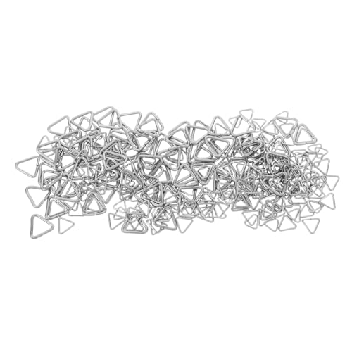 Housoutil 240 Stück Teiliges Edelstahl Dreieckige Offene Biegeringe Schmuckverbinder Kleine Pinch Bails Langlebige DIY Schmuckzubehör für Ohrringe Armbänder Halsketten von Housoutil