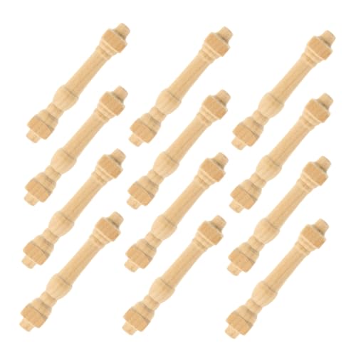 Housoutil 24Stücke Teiliges Puppenhaus Zubehör Treppe Mit Holzhandläufen Für DIY Dekoration Für Wohnbereiche Schlafzimmer Und Balkone Und Einfach Zu Installieren von Housoutil