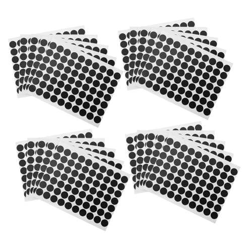 Housoutil 25 Blatt Runde Wasserdichte Selbstklebende PVC Etiketten Schwarze Punktaufkleber Für Drucken und Handbeschriftung Zum Organisieren Markieren und Versiegeln Housoutil 25 Blatt Runde Wasserdichte Selbstklebende PVC Etiketten Schwarze Punktaufkleber Für Drucken und Handbeschriftung Zum Organisieren Markieren und Versiegeln von Housoutil