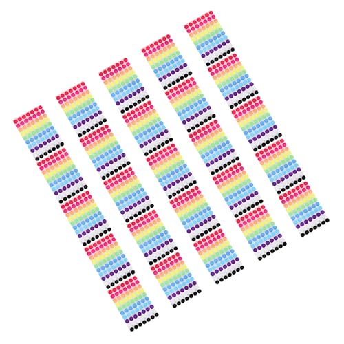 Housoutil 25 Blatt farbige runde Punkt-Aufkleber, selbstklebende Farbkodierungs-Etiketten für Organisation, vielseitig einsetzbar, Zuhause, Schule, Büro, zum Markieren von Markierungen Housoutil 25 Blatt farbige runde Punkt-Aufkleber, selbstklebende Farbkodierungs-Etiketten für Organisation, vielseitig einsetzbar, Zuhause, Schule, Büro, zum Markieren von Markierungen von Housoutil
