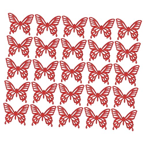 Housoutil 25 Stück Diy Haaraccessoires Teiliges Dekorativen Schmetterlings Patches Lasergeschnitten für Haarspangen Haargummis und Bastelarbeiten Vielseitig Einsetzbar Projekte von Housoutil