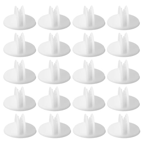 Housoutil 25 Stück Kunststoff-Schilder-Clips für Preisschilder, Menükarten und Etiketten, selbstklebende Basis für vielseitige Verwendung, Geschäfte und Veranstaltungen von Housoutil