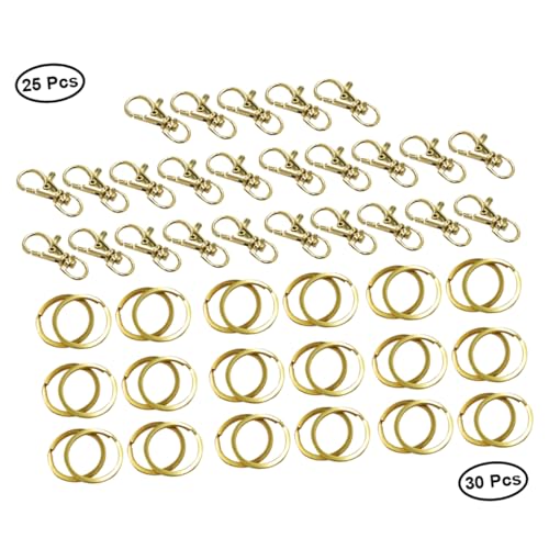 Housoutil 25 Stück Lobster Claw Verschlüsse mit Schlüsselring für Schmuckherstellung für Armbänder und DIY Projekte Housoutil 25 Stück Lobster Claw Verschlüsse mit Schlüsselring für Schmuckherstellung für Armbänder und DIY Projekte von Housoutil