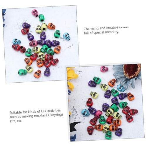 Housoutil 250 Stück Acryl Schädelperlen zum Auffädeln Bunte DIY Bastelperlen mit Großem für Schmuckherstellung Armbänder Halsketten Vielseitig Einsetzbare Dekorationen Zufällige Farbe Housoutil 250 Stück Acryl Schädelperlen zum Auffädeln Bunte DIY Bastelperlen mit Großem für Schmuckherstellung Armbänder Halsketten Vielseitig Einsetzbare Dekorationen Zufällige Farbe von Housoutil