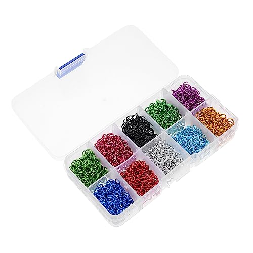Housoutil 250 Stück Bunte Aluminium Jump Rings Offene Verbindungsringe für Diy und Armbänder Schmuckzubehör für Handarbeiten von Housoutil
