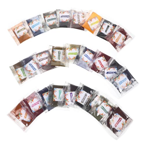 Housoutil 26 Stück Teiliges Tie Dye Pigment DIY Farbpulver für Textilien Stabile Farben Waschfest zum Gestalten von Shirts Stoffen Taschen Schals Kleidung und Mehr von Housoutil