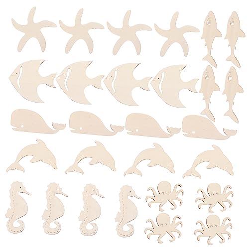 Housoutil 28 Stück Ocean Crafts Küsten Ausschnitte Tiere Fisch Haiprodukt Blau Basteln Oktopus Unvollendet Malen Strand Krabbe Party Zahlen Schablone Meerestier Holz Housoutil 28 Stück Ocean Crafts Küsten Ausschnitte Tiere Fisch Haiprodukt Blau Basteln Oktopus Unvollendet Malen Strand Krabbe Party Zahlen Schablone Meerestier Holz von Housoutil