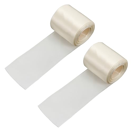 Housoutil 2Stücke DIY Bänder Stilvolle Geschenkverpackung und Dekoration für Hochzeiten und Bastelprojekte Breit Perlweiß À von Housoutil
