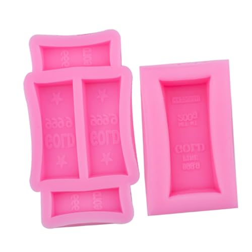 Housoutil 2Stücke Flexible Goldziegel Silikonform für DIY und Mehrzweckform für Kuchen und Handgefertigte Kunstwerke Einfaches Entformen und Sicheres Housoutil 2Stücke Flexible Goldziegel Silikonform für DIY und Mehrzweckform für Kuchen und Handgefertigte Kunstwerke Einfaches Entformen und Sicheres von Housoutil