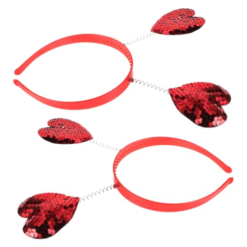 Housoutil 2Stücke Herz Stirnband Mit Glitzer Für Valentinstag Funkelnde Kopfbedeckung Für Frauen Und Accessoire Für Partys Und Romantische Anlässe Leicht Und Komfortabel Housoutil 2Stücke Herz Stirnband Mit Glitzer Für Valentinstag Funkelnde Kopfbedeckung Für Frauen Und Accessoire Für Partys Und Romantische Anlässe Leicht Und Komfortabel von Housoutil