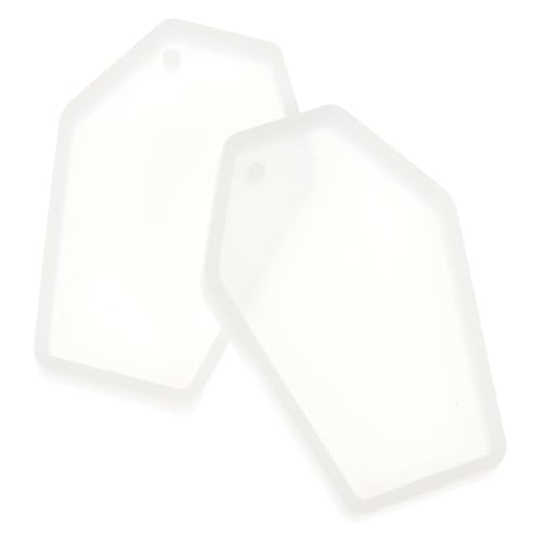 Housoutil 2Stücke Sarghängerform Silikonform für DIY Anhänger Wiederverwendbare Gießform für Schlüsselanhänger für Bastelprojekte und Handgemachte von Housoutil