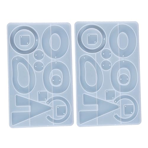 Housoutil 2Stücke Silikonformen Für Epoxidharz Ohrringe DIY Schmuckherstellung Und Langlebig Für Bastelprojekte Mit Glattem Innenteil Für Leichtes Entformen Housoutil 2Stücke Silikonformen Für Epoxidharz Ohrringe DIY Schmuckherstellung Und Langlebig Für Bastelprojekte Mit Glattem Innenteil Für Leichtes Entformen von Housoutil