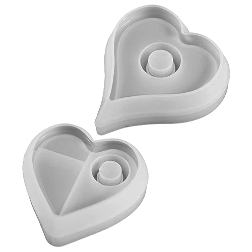 Housoutil 2Stücke Silikonformen Für Herz Kerzenhalter DIY Kerzenhalter Gießformen Langlebig Und Sicher Für Bastelprojekte Und Erwachsene Housoutil 2Stücke Silikonformen Für Herz Kerzenhalter DIY Kerzenhalter Gießformen Langlebig Und Sicher Für Bastelprojekte Und Erwachsene von Housoutil