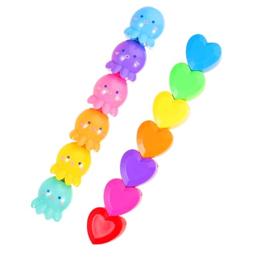 Housoutil 2Stücke Textmarker für Studenten Fluoreszierende Marker für Farbige Informationsmarkierungen für Schule und Kreative DIY Projekte von Housoutil