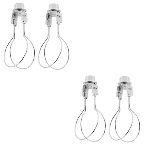 2 Stücke Eisen Kunst Lampenschirm Adapter Mit Finial Clip Lampenschirm Adapter Für Normale Glühbirnen Beleuchtung Zubehör von Housoutil
