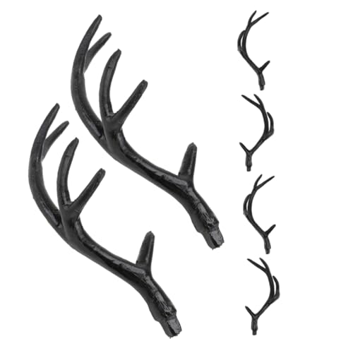 Housoutil 3 Paar Diy Geweih Stirnband Leichtes Halloween Kostüm Haarreif Verstellbare Schwarze Hirschhörner für Cosplay Party Fasching Kreative Kopfdekoration für Damen Mädchen Housoutil 3 Paar Diy Geweih Stirnband Leichtes Halloween Kostüm Haarreif Verstellbare Schwarze Hirschhörner für Cosplay Party Fasching Kreative Kopfdekoration für Damen Mädchen von Housoutil