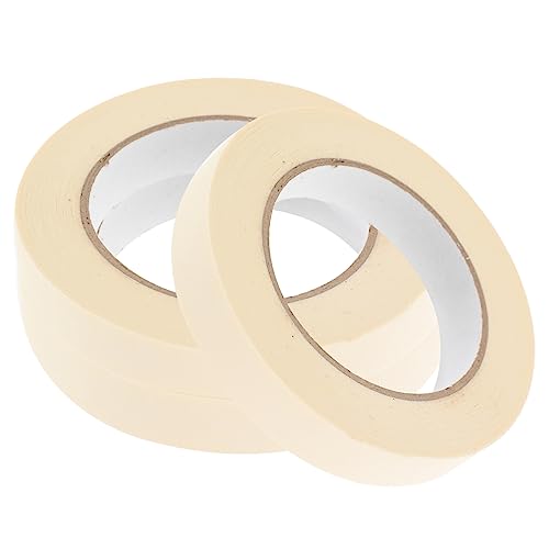 Housoutil 3 Rollen Abdeckband Aufkleber Transparentes Klebeband Poster Braunes Papierband Dekorationsband Rahmenband Dekorateure Spiegel Grünes Klebeband Feste Streifen Doppeltes von Housoutil