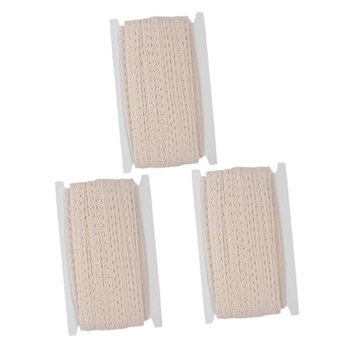 Housoutil 3 Rollen Baumwollspitzenband für Diy Projekte Hochwertige Baumwolle Langlebig und Robust für Kleidung Vorhänge Tischdecken und Handwerksdekoration Yards Rolle Housoutil 3 Rollen Baumwollspitzenband für Diy Projekte Hochwertige Baumwolle Langlebig und Robust für Kleidung Vorhänge Tischdecken und Handwerksdekoration Yards Rolle von Housoutil