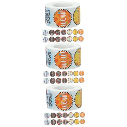 Housoutil 3 Rollen Belohnungsaufkleber Vinyl Farbig Aufkleber Klebrig Aufkleber Ästhetisch Aufkleber Aufkleber Für Kleinkinder Klebstoff Kupferplattenaufkleber Housoutil 3 Rollen Belohnungsaufkleber Vinyl Farbig Aufkleber Klebrig Aufkleber Ästhetisch Aufkleber Aufkleber Für Kleinkinder Klebstoff Kupferplattenaufkleber von Housoutil