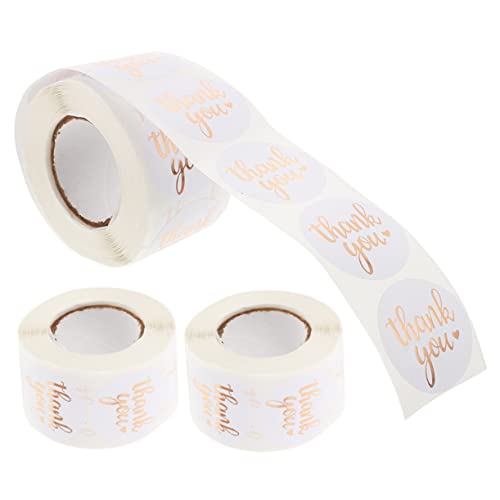 Housoutil 3 Rollen Danke Aufkleber Kleine Unternehmen Hallo Tag -aufkleber Farbaufkleber Punkte Klebeetiketten Wachssiegel-aufkleber Einladung Party Aufkleber Für Briefumschläge Klebrig Groß Housoutil 3 Rollen Danke Aufkleber Kleine Unternehmen Hallo Tag -aufkleber Farbaufkleber Punkte Klebeetiketten Wachssiegel-aufkleber Einladung Party Aufkleber Für Briefumschläge Klebrig Groß von Housoutil