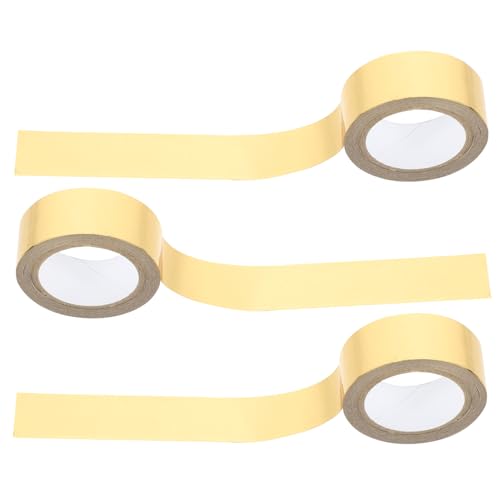 Housoutil 3 Rollen Heißprägeband dünnes doppelseitiges Klebeband Gartenband beidseitig Anlage Nachfüllungen Washi-Tape-Aufkleber Bastelband Scrapbooking Washi Tape Tagebuchband Papier Golden Housoutil 3 Rollen Heißprägeband dünnes doppelseitiges Klebeband Gartenband beidseitig Anlage Nachfüllungen Washi-Tape-Aufkleber Bastelband Scrapbooking Washi Tape Tagebuchband Papier Golden von Housoutil