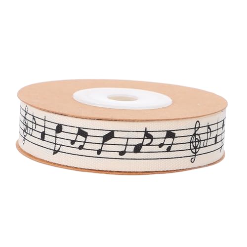 Housoutil 3 Rollen Musiknoten Baumwollband Bedrucktes Ripsband für Geschenkverpackung Blumenverpackung DIY Basteln Party Dekoration Housoutil 3 Rollen Musiknoten Baumwollband Bedrucktes Ripsband für Geschenkverpackung Blumenverpackung DIY Basteln Party Dekoration von Housoutil