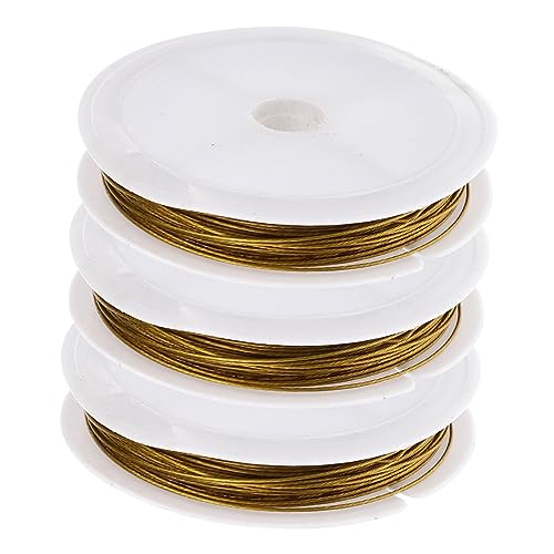 Housoutil 3 Rollen Professioneller Schmuckdraht Langlebig und Vielseitig für Diy Schmuckherstellung Haarspangen und Kreative Bastelprojekte von Housoutil