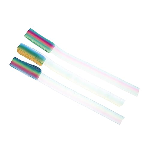 Housoutil 3 Rollen Rainbow Chiffon Bänder Halbtransparent für Diy Bastelprojekte und Dekoration Vielseitig Einsetzbar Leuchtende Farben für Verpackungen und Haarschmuck Housoutil 3 Rollen Rainbow Chiffon Bänder Halbtransparent für Diy Bastelprojekte und Dekoration Vielseitig Einsetzbar Leuchtende Farben für Verpackungen und Haarschmuck von Housoutil