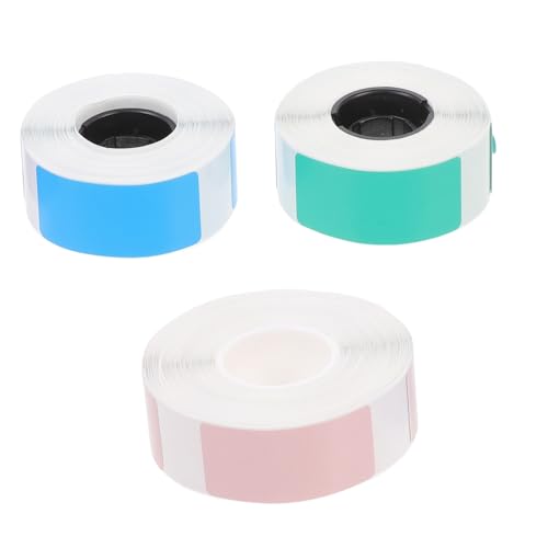 Housoutil 3 Rollen Thermoetikettenpapier Aufkleber Für Namensschilder Thermoaufkleber-etiketten Papier Für Thermoetikettendrucker Versandetikettenpapier Thermosynthetisches Papier von Housoutil