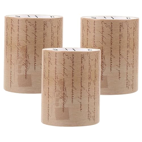 Housoutil 3 Rollen Vintage Washi Tape Dekoratives Klebeband für Diy Scrapbooking und Kreative Projekte Selbstklebend Leicht Abziehbar für Handbücher und Alben von Housoutil