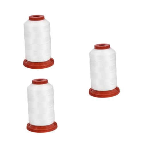 Housoutil 3 Rollen Wasserlösliche Schnur Stickerei Nähgarn Handarbeit Nähen Kleidung Für Haushalt Blau Material Decke Schwarz Tragbares Stickgarn Multifunktionales Stickgarn Weiß Vinylon von Housoutil