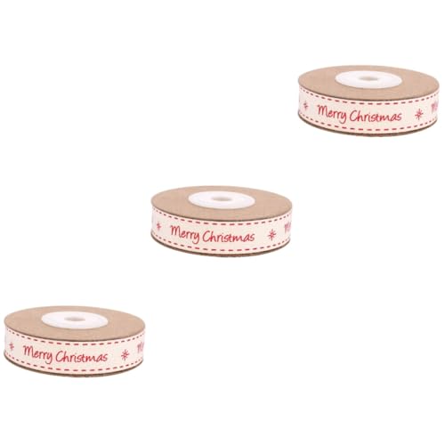 Housoutil 3 Rollen Weihnachtliches Baumwoll Geschenkband mit Druck Nachhaltiges Schleifenband für Geschenkverpackung Dekoratives Verpackungsband für Weihnachten Weiche Webkante Housoutil 3 Rollen Weihnachtliches Baumwoll Geschenkband mit Druck Nachhaltiges Schleifenband für Geschenkverpackung Dekoratives Verpackungsband für Weihnachten Weiche Webkante von Housoutil