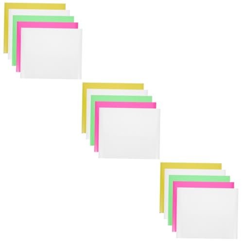 Housoutil 3 Sätze Beschriftungsfolie Kleiderfolie Wärmeübertragung Vinyl Wärmeübertragungsfolie Für Kleidung Transferfolie Zum Selber Basteln Leuchten in Dunklem Vinyl Pvc 5 Stücke * 3 von Housoutil