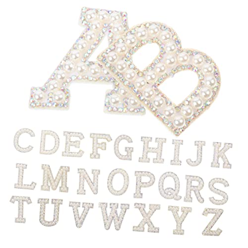 Housoutil 3 Sätze Buchstaben Patches Strass Aufnäher Zum Aufbügeln Für Kleidung Taschen Und Diy Projekte Für Gestaltung Und Reparatur Von Textilien 26 Stücke * 3 Housoutil 3 Sätze Buchstaben Patches Strass Aufnäher Zum Aufbügeln Für Kleidung Taschen Und Diy Projekte Für Gestaltung Und Reparatur Von Textilien 26 Stücke * 3 von Housoutil