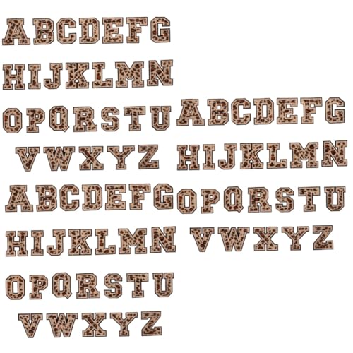 Housoutil 3 Sätze Buchstaben-patch Flicken Für Bekleidung Aufnäher Mit Buchstaben Briefe Für Kleidung Bügeleisen Auf Dem Dekorativen Brief Bügelbilder Flanell Hellbraun 26 Stücke * 3 von Housoutil