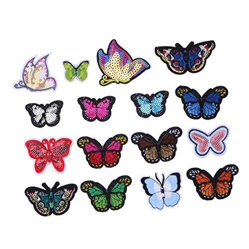 Housoutil 3 Sätze Bügelflicken Schmetterling Stickerei Patches Selbstklebende Aufnäher Für Kleidung Taschen Und Diy Projekte Einfache Anwendung Für Reparaturen Und Dekoration 16 Stück * 3 Housoutil 3 Sätze Bügelflicken Schmetterling Stickerei Patches Selbstklebende Aufnäher Für Kleidung Taschen Und Diy Projekte Einfache Anwendung Für Reparaturen Und Dekoration 16 Stück * 3 von Housoutil