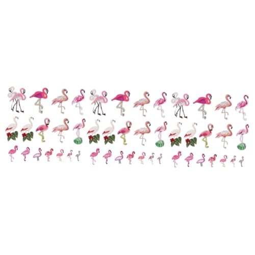 Housoutil 3 Sätze Flamingo Patches Set Bügelbare Applikationen Für Kleidung Gestickte Reparaturflicken Kreative Stoffabzeichen Zum Dekorieren Und Personalisieren Von Kleidung 16 Stück * 3 von Housoutil