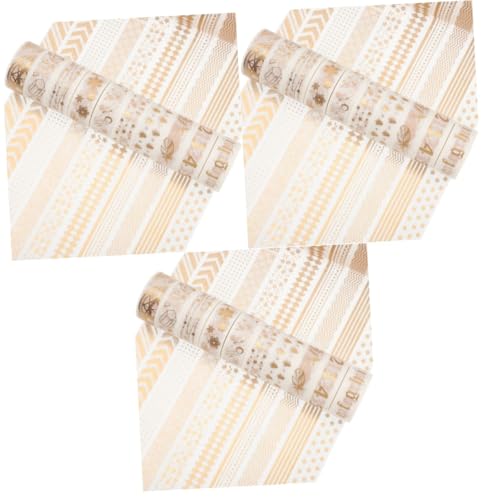 Housoutil 3 Sätze Goldprägung Washi Klebeband Für Scrapbooking Und Tagebuchgestaltung Diy Dekorative Aufkleber Für Bastelprojekte 20 Rollen * 3 Housoutil 3 Sätze Goldprägung Washi Klebeband Für Scrapbooking Und Tagebuchgestaltung Diy Dekorative Aufkleber Für Bastelprojekte 20 Rollen * 3 von Housoutil