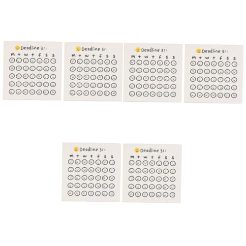 Housoutil 3 Sätze Haftnotizen Selbstklebende Notizblöcke Für Büro Schule Zuhause Kreative Countdown Sticker Für Erinnerungen Und Notizen Wiederverwendbar Leicht Und 2 Stücke * 3 von Housoutil