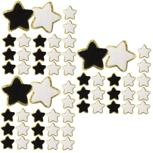 Housoutil 3 Sätze Handtuchstofftuch Patch Sternenflecken Kleidung Kleidung Sternenaufnäher Für Kleidung Bestickt Patches Nähen Kleiderflicken Aufbügeln Süße Patches Chenille 32 Stück * 3 von Housoutil