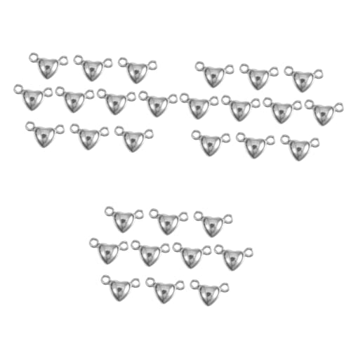 Housoutil 3 Sätze Herzförmiger Magnetverschluss Teiliges Reinem Für Diy Schmuck Für Und Armbänder Einfache Handhabung Langlebige Verbindung Stylische Designs Für Frauen 10 Stück * 3 von Housoutil