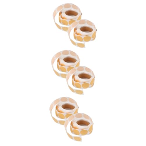 Housoutil 3 Sätze Kraftpapier Aufkleber Selbstklebend Rund Für Geschenketiketten Lagerbeschriftung Und Backverpackungen Robust Und Einfach Anzuwenden 2 Rollen * 3 von Housoutil